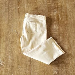 Picasso Style jeans in pastel yellow, size M/L